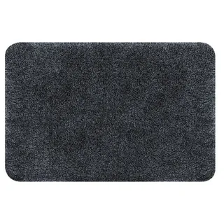 Spirella – Badematte – Weiches und bequemes Badezimmeraccessoire aus Acryl – Ideal fürs Badezimmer – rutschfest und leicht zu reinigen – Maße: 55 x 65 cm – Farbe: Schwarz