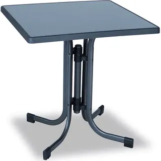 DAJAR Pizarra Gartentisch 70 x 70 cm, Metall 127/15 - Grau