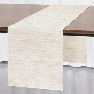 PVC-Tafelloper für Außen, 40 x 140 cm, beige, wärmeisoliert - Beige