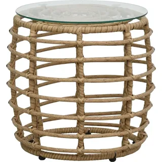 vidaXL 3-tlg. Bistro-Set Poly Rattan Eiche - Braun