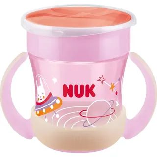 NUK Magic Cup Night Tasse mit Griffen 6m+ Pink 160 ml