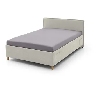 Meise Möbel Fun Polsterbett Holzfuß massiv eichefarbig