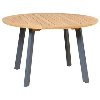 Tisch Diana - 125 cm rund Beine Aluminium anthrazit