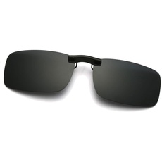 Long Keeper Polarisierte Sonnenbrille Clip für Brillenträger - Sonnenbrillen Aufsatz Brille Herren Damen, Sonnenbrillen Clip zum Fahren Angeln Outdoor