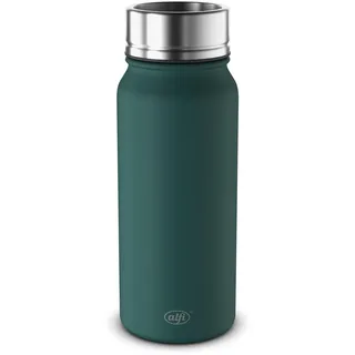 alfi PURE Thermobecher 0,50 l, 9 h heiß, pine green mat | 18 h kalt, auslaufsicher, Edelstahl Isolierbecher, 360° Trinköffnung, Kaffeebecher To Go, spülmaschinenfest, grün