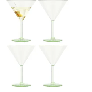 Bodum OKTETT 4 Martini-Gläser aus resistenten und wiederverwendbarem Kunststoff, 0,18l