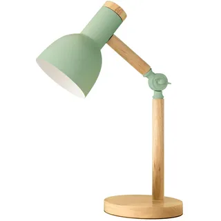 himmel Tischlampe,Einstellbare Holz Tischlampe,Kinder Schreibtischlampe für Schlafzimmer,Wohnzimmer,E27 Sockel Lesen neben Lampe (Grün)