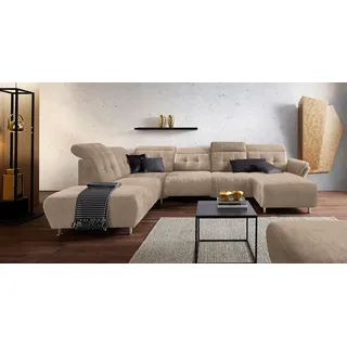 Home Affaire Wohnlandschaft Mikrofaser 2-Sitzer Beige