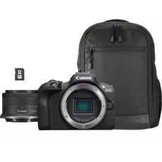Canon EOS R50 + RF-S 18-45mm Travel Kit (Shoulder Bag & 64GB SD Card)