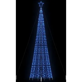 Design LED-Weihnachtsbaum mit Erdspießen 1534 LEDs Blau 500 cm, Künstliche Weihnachtsbäume Neu - Blau