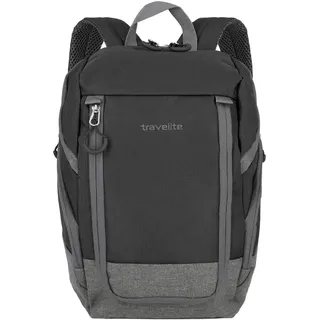 Travelite Unisex-Erwachsene Basics Rucksack Gepäck- Handgepäck (1er Pack), 14 Liter,Schwarz/Grau