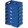 6er Pack Ideales Sortier Ablagesystem für Poststellen Kopierräume Blau 52320035