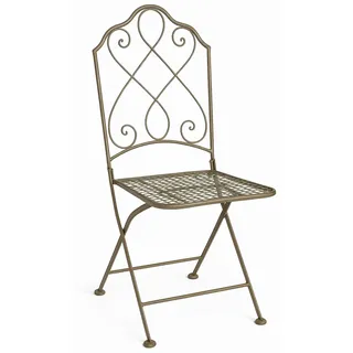 Metallstuhl Klappstuhl Gartenstuhl Vintage Stuhl Eisenstuhl Antik Balkonstuhl