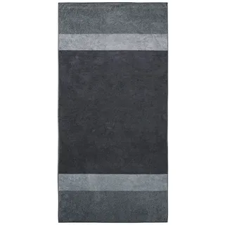 Dyckhoff Two-Tone Stripe Saunatuch 100 x 200 cm grau