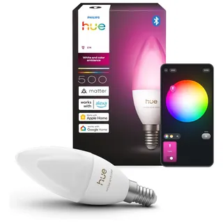 Philips LED-Kerzenlampe B39 1 W E14 500 lm warmweiß 1 St.