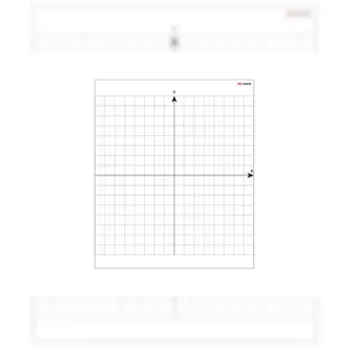 ALLboards magnetische Whiteboardfolie Koordinatensystem kariert 80,0 x 95,0 cm, 1 St.
