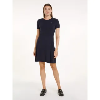 Tommy Hilfiger »CO Jersey Stitch F&F Dress Strickkleider Damen, blau (Desert Sky), XXL