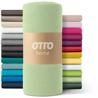 OTTO home Spannbettlaken Microfaser-Jersey 140 x 200 cm Grün