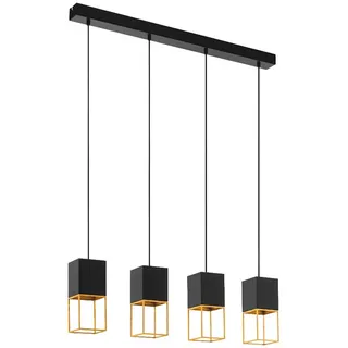 EGLO Montebaldo 4-flg. 10 cm schwarz, gold