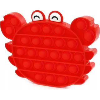 Push Pop It Krabbe Fidget Toy Antistress Spielzeug Silikon Stressabbau für Kinder & Erwachsene