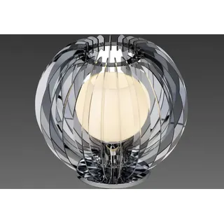Brilliant Lampe Tischlampe Tischleuchte Chrom Schwarz Leuchte 62547/15