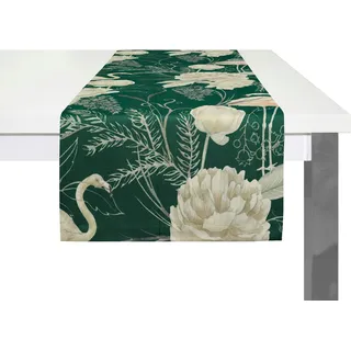 Adam Tischläufer »Eden« GOTS organic,zertifiziert durch CERES 0242Made in Germany, grün