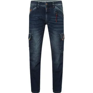 Timezone Cargo-Jeans mit sportlicher Passform Größe: 32W / 30L - Dunkelblau
