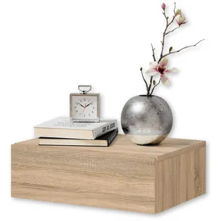 Stella Trading Livetastic Nachtschrank mit Schublade und viel Stauraum - 42 x 14 x 30 cm (B/H/T)