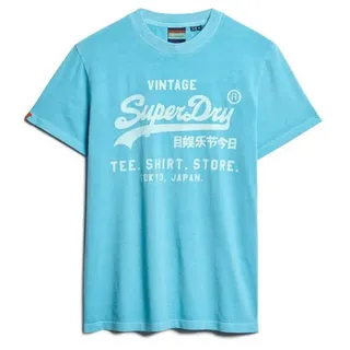 Superdry Vl Neon Relaxed Kurzarm-t-shirt - Neon Sky Blue - M