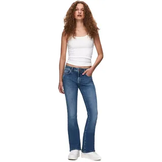LTB Damen Jeans Juliana - Low Waist - Bootcut - Blau W27-W34 Baumwolle, Größe:30W / 30L, Farbe:15975-55690 Liyanna Wash