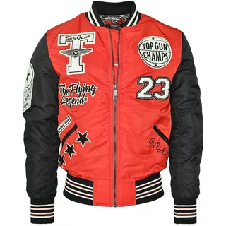 Bomberjacke TOP GUN "Bomberjacke TG22032", Herren, Gr. 3XL, rot, Obermaterial: 100% Nylon NY., Jacken Bomberjacke