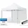 Faltpavillon 3 x 3 m inkl. 2 Seitenteile Weiß