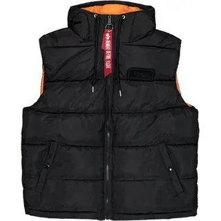 Alpha Industries Hooded Puffer Vest Schwarz L