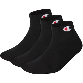 Champion 6er Pack Quarter Socken Schwarz 39-42