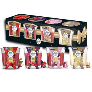 Glade Winterduftkerzen Geschenkset 4x 129 g beige/pink/weiß
