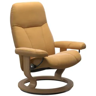 Stressless Relaxsessel Consul mit Classic Base 76 x 100 x 71 cm Gelb drehbar
