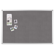 BoardsPlus - Pinnwand - 105 x 75 cm - Grauem Filztafel mit Aluminiumrahmen
