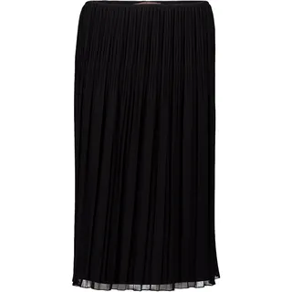 Faltenrock VERA MONT "Chiffonrock mit Plissee", Damen, Gr. 38, schwarz, Einsatz: 100% Polyester PES., Röcke Faltenrock