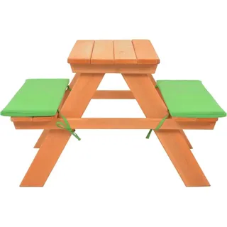vidaXL Kinder-Picknicktisch mit Bänken 89×79×50 cm Massivholz Tanne - Braun