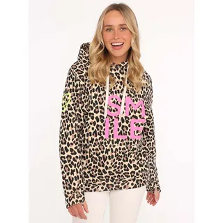 Zwilling Alissa LEO Sweatshirt mit SMILE Print beige LXL