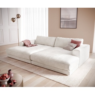 DeLife Big-Sofa Cubico 290x170 cm Cord Beige