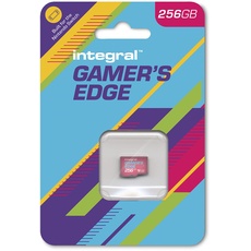 Integral 256GB Gamer's Edge Micro SD Card für die Nintendo Switch - Schnelles Laden & Speichern von Spielen DLC Daten Entwickelt, Lite OLED, INMSDX256G10-100V30GE, 256 GB