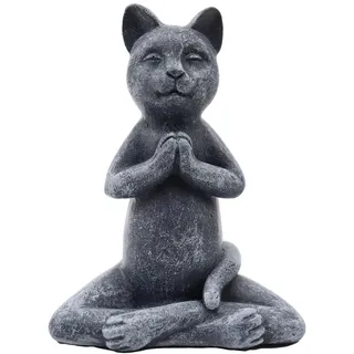 Hsthe Sea Meditierende Yoga Katzen Figur Resin Buddha Statue Katze Dekorative Sammlerfigur Für Zuhause Garten Dekoration