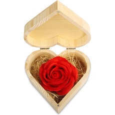 Bild Red Soap Rose Heart Box