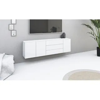 borchardt Möbel Sideboard BORCHARDT MÖBEL "Sophia", weiß (weiß matt), B:190cm H:53cm T:35cm, Spanplatte, Sideboards, Sideboard, Breite 190 cm, zur Wandmontage