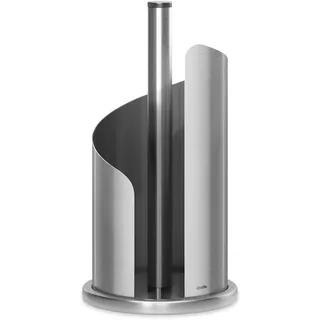 stardis Design Küchenrollenhalter fingerabdruckresistent H 30 Ø15 cm Rollenhalter Papierrollenhalter für Küchenrolle Halter stehend fingerprintproof (Edelstahl Matt gebürstet)