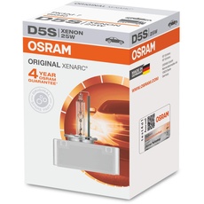 OSRAM XENARC ORIGINAL D5S, Xenon Scheinwerferlampe, 66540, Faltschachtel (1 Lampe), Silber