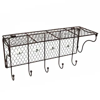 Ambiente Haus Wandregal 46 x 17 x 26 cm Braun