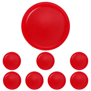 Rot Air-Hockey-Set (8 Stück 63 mm Air-Hockey-Scheiben