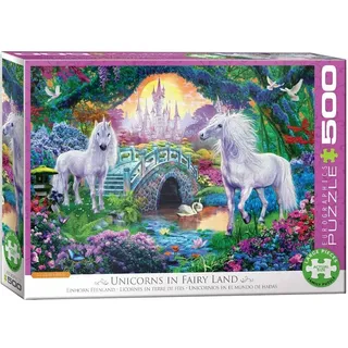 Eurographics Puzzle Einhorn Feenland, Fantasy, 500 Teile, 68 x 48 cm, 6500-5363
